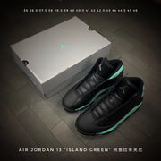 Air Jordan 13 Island Green Sneakers Black Turquoise