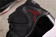 Air Jordan 11 Retro Bred Black and Red High-Top Sneakers