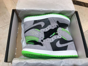 Jordan 1 Retro High OG Grey Green High-Top Sneakers