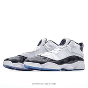 Jordan 6 High-Top Sneakers White Black Purple