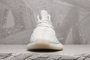 Yeezy 350 V2 White Knit Low-Top Sneakers