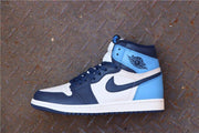 Air Jordan 1 Retro High OG Blue and White Sneakers