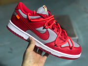 Nike Dunk Low LTHR / OW Red Gray Sneakers CT0856-600