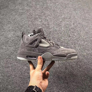 Jordan 4 KAWS Sample High-Top Sneakers in Grey