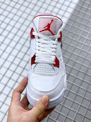 Jordan Air Jordan 4 Red Metallic White Red Sneakers