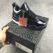 Jordan Air Jordan 4 Black Glossy Sneakers