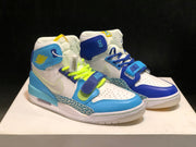 Air Jordan Legacy 312 Fly High-Top Sneakers, White and Blue