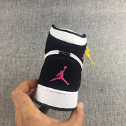 Jordan Air Jordan 1 High Black White Pink Sneakers