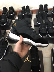 Jordan 11 Black Velvet High-Top Sneakers