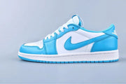 Jordan 1 Low SB UNC Blue and White Sneakers 401