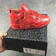 Jordan Air Jordan 4 Red Patent Leather Sneakers