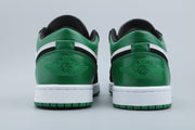 Jordan 1 Low Green Toe Sneakers Black White Green