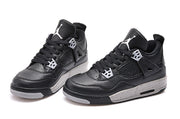 Air Jordan 4 Oreo Black and Grey Basketball Shoes 314254-003