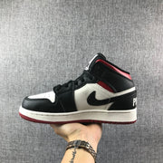 Air Jordan 1 High OG Black White Red Sneakers