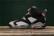 Air Jordan 6 Paris Sneakers in Black, Grey and Bright Red