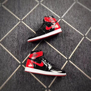 Jordan 1 High Black Red Mirror-Effect Sneakers