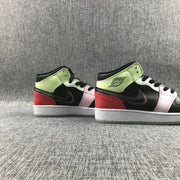 Jordan Air Jordan 1 Mid Sneakers Black Red Green Pink AV5174-076