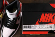 Air Jordan 1 Satin Black Toe High-Top Sneakers
