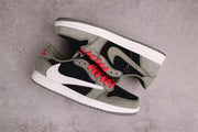 Jordan 1 Low Travis Scott Black Grey White Sneakers CQ4277-008