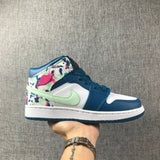Air Jordan 1 Mid Hawaii Multicolor High-Top Sneakers