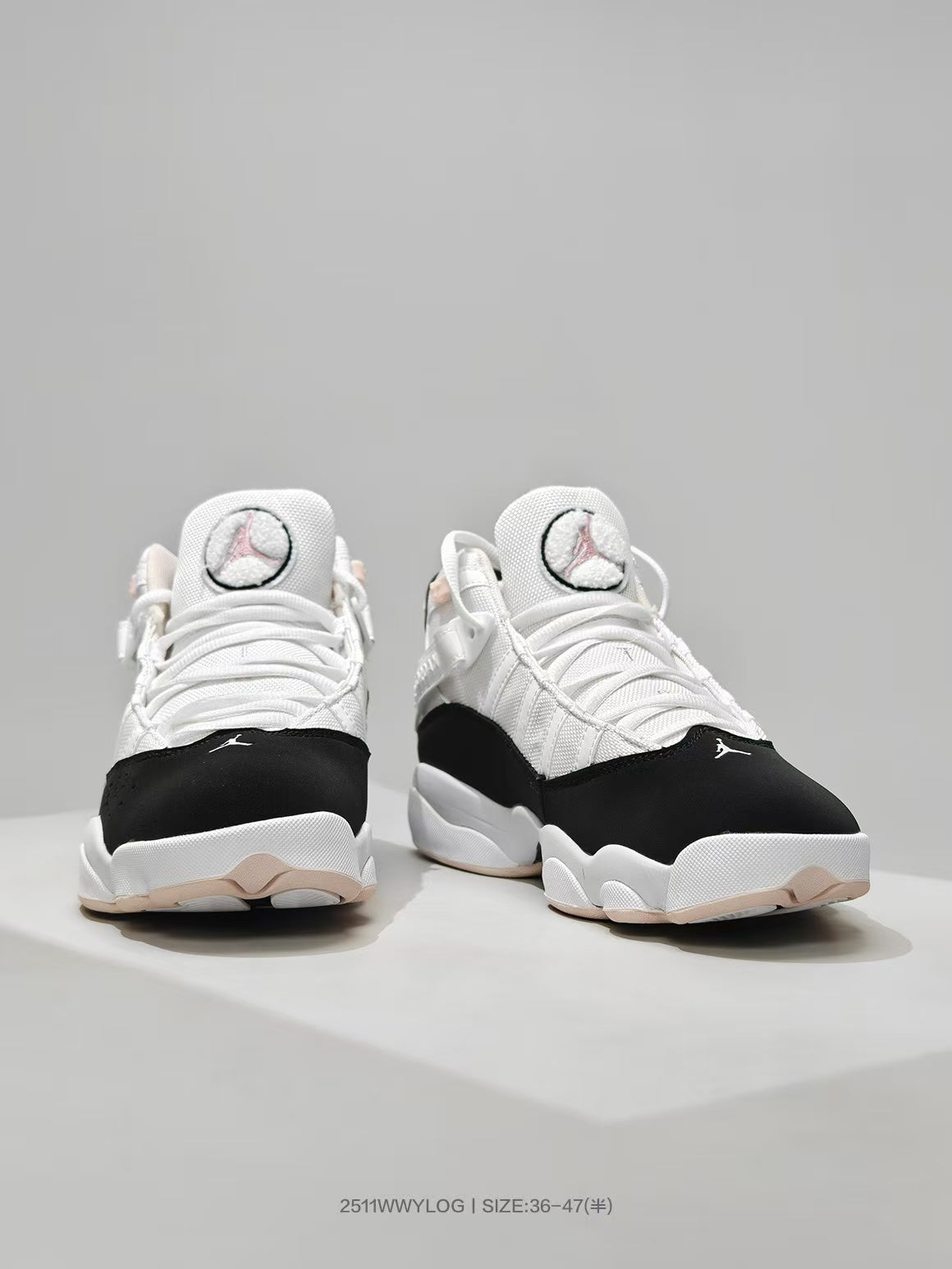 Jordan 8 Sneakers White Black Pink