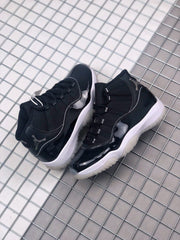 Jordan Air Jordan 11 Silver Eyelets Black White Sneakers