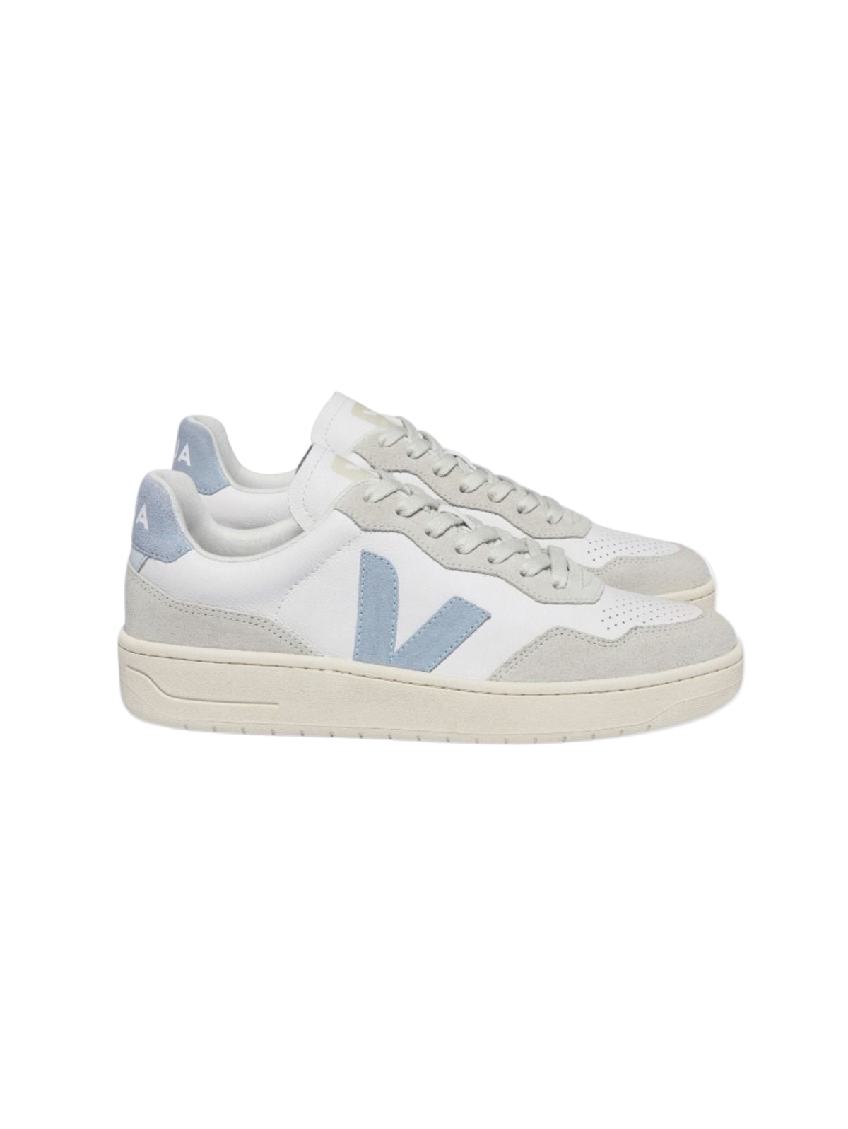 V-90 LEATHER WHITE STEEL