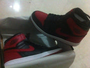 Jordan 1 High Black Red Men's Basketball Shoes 555088-123