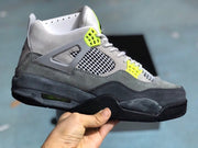 Jordan 4 Retro Gray Green Sneakers