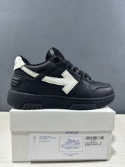 Off-White Out Of Office Low-Top Sneakers Black White OMAI89C99LEA0191001