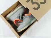 Yeezy 350 V2 Kids Sneakers in Grey and Orange