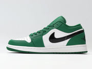 Jordan 1 Low White and Green Sneakers 553558-301