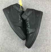 Air Jordan 1 Mid Sneakers, Black