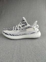 Yeezy 350 V2 Knit Sneakers in Black and White