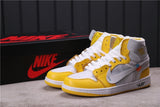 Jordan Air Jordan 1 High Off-White UNC White Yellow Sneakers