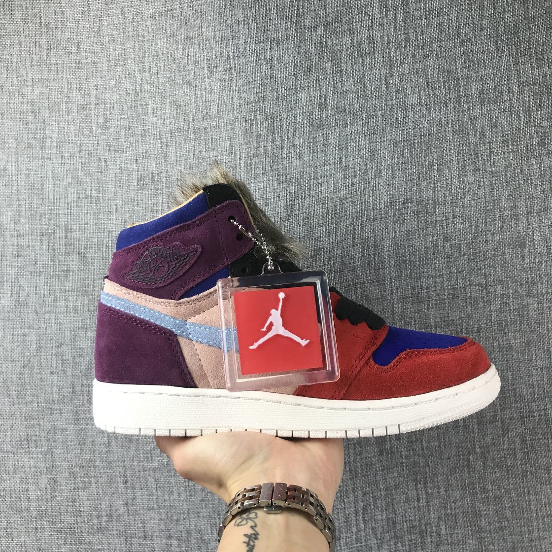 Jordan 1 High Christmas Red Multicolor Sneakers