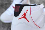 Jordan Air Jordan 11 Platinum Tint White High-Top Sneakers