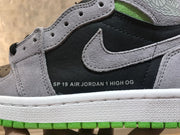 Jordan 1 Retro High OG Grey Green High-Top Sneakers