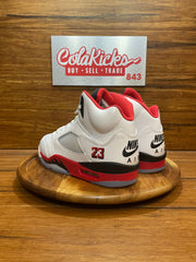 Jordan 5 Retro Fire Red Black Tongue (2025)