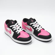 Jordan 1 Low Black Pink White Sneakers 554723-106