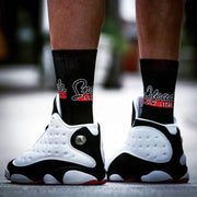 Air Jordan 13 He Got Game Sneakers Black White Red