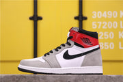 Air Jordan 1 High Light Smoke Grey Sneakers 555088-126