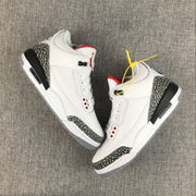 Air Jordan 3 White Cement High-Top Sneakers
