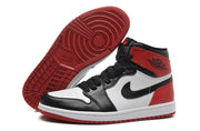 Jordan 1 High Sneakers in Black, White and Red