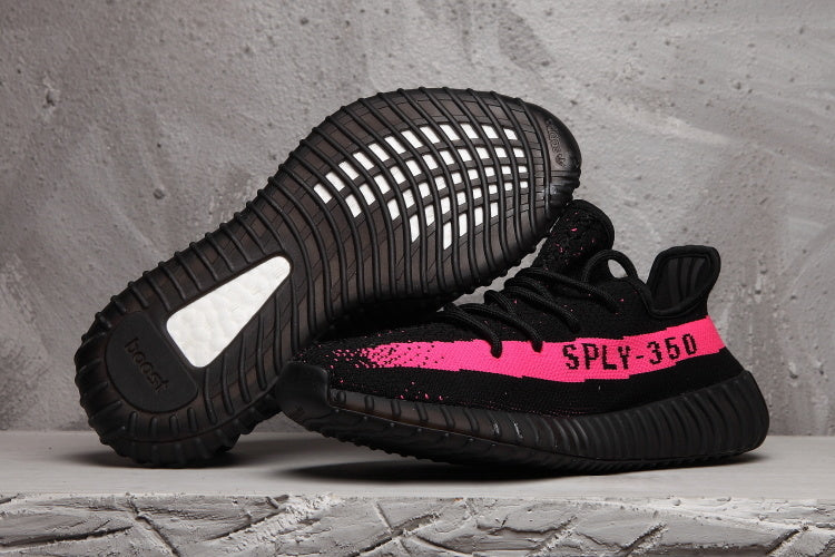 Yeezy Boost 350 V2 Black Pink Sneakers