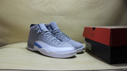 Air Jordan 12 GreyBlue High-Top Sneakers