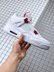 Jordan Air Jordan 4 Red Metallic White Red Sneakers