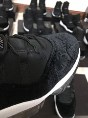 Jordan 11 Black Velvet High-Top Sneakers