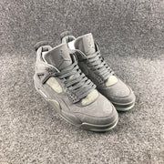Jordan 4 KAWS Sample High-Top Sneakers in Grey