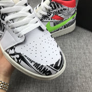 Jordan Air Jordan 1 Mid Graphic Sneakers Black White